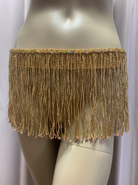 画像5: フォークロア衣装用ビーズフリンジベルト(99cm) (5)