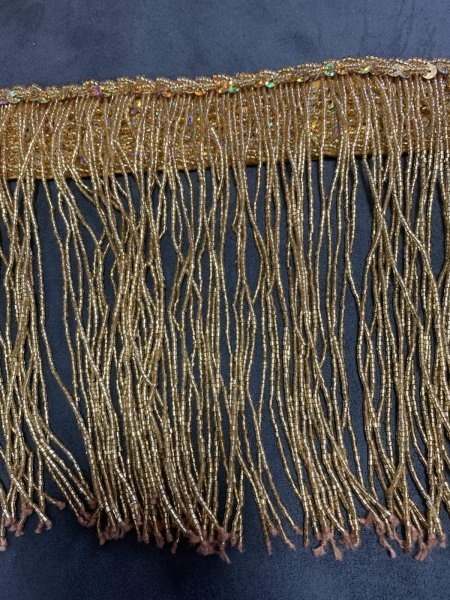 画像13: フォークロア衣装用ビーズフリンジベルト(99cm) (13)