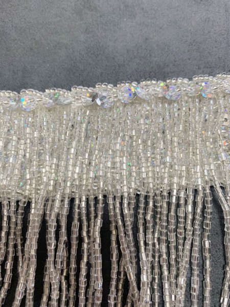 画像15: フォークロア衣装用ビーズフリンジベルト(99cm) (15)