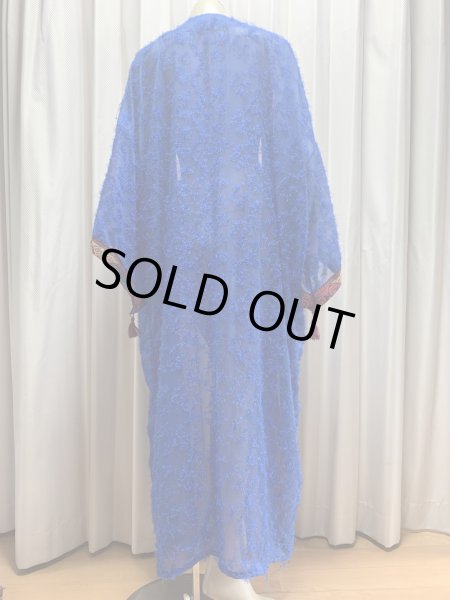 画像6: クロスステッチ前開きアバーヤ（ガラベイヤ） (6)