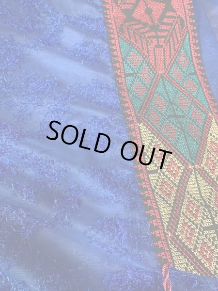 画像7: クロスステッチ前開きアバーヤ（ガラベイヤ） (7)