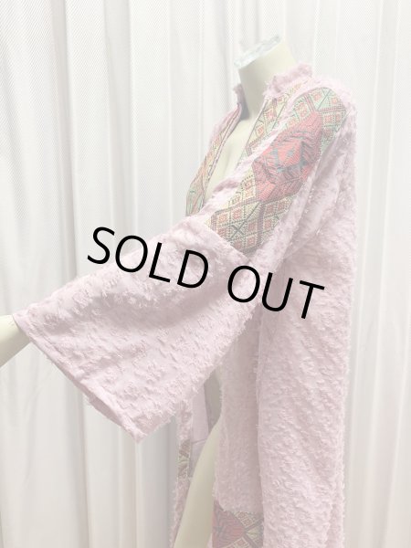 画像5: クロスステッチ前開きアバーヤ（ガラベイヤ） (5)