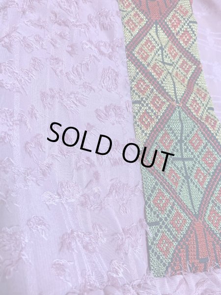 画像7: クロスステッチ前開きアバーヤ（ガラベイヤ） (7)