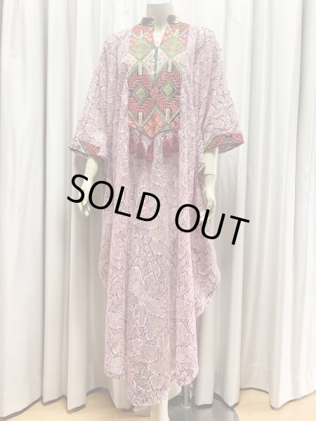 画像1: レース生地ガラベイヤ (1)