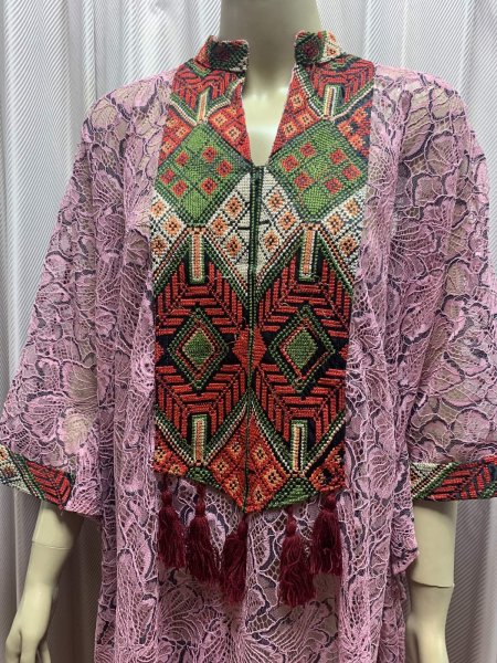 画像2: レース生地ガラベイヤ (2)