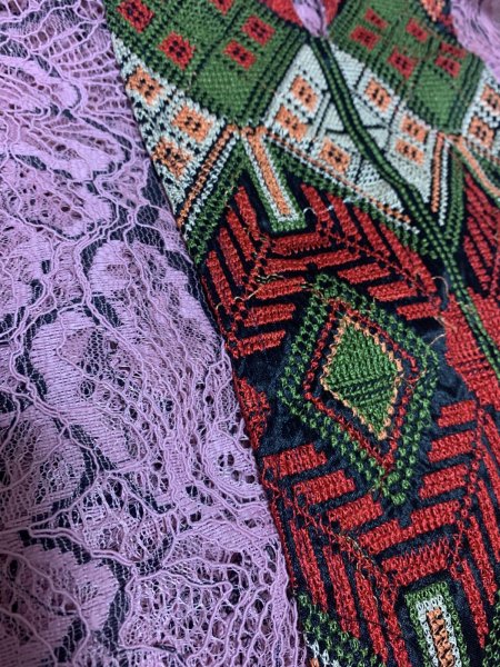 画像6: レース生地ガラベイヤ (6)