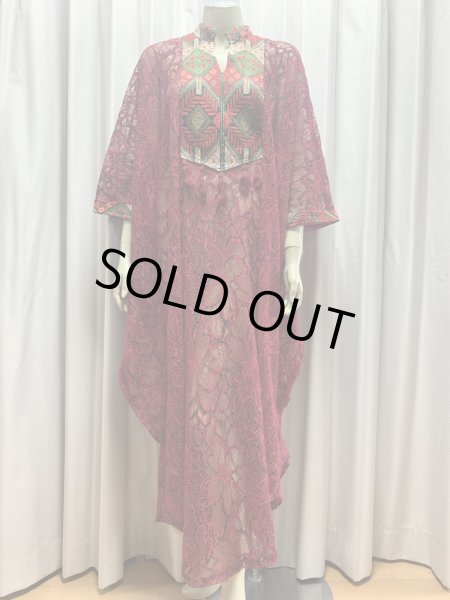 画像1: レース生地ガラベイヤ (1)