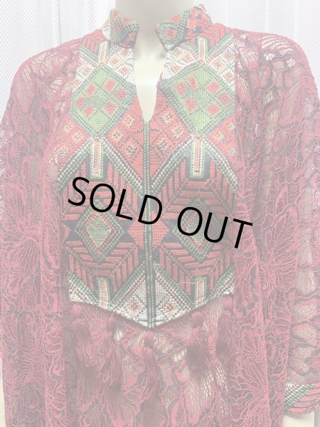 画像2: レース生地ガラベイヤ (2)