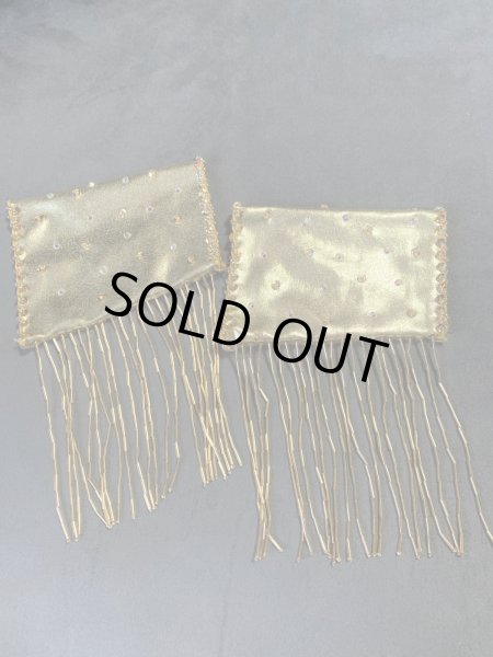 画像1: ビーズフリンジ付きアームバンド（両腕手首用） (1)