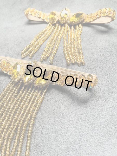 画像5: ビーズフリンジ付きアーム（両腕用）ゴールド (5)