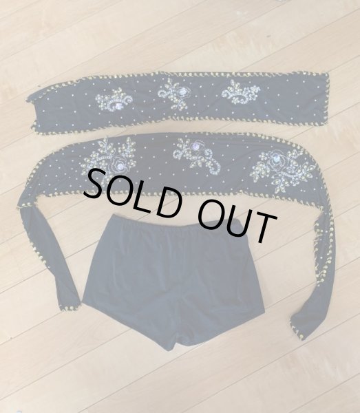 画像8: Hanine特注パワーネット生地バラディドレス (8)