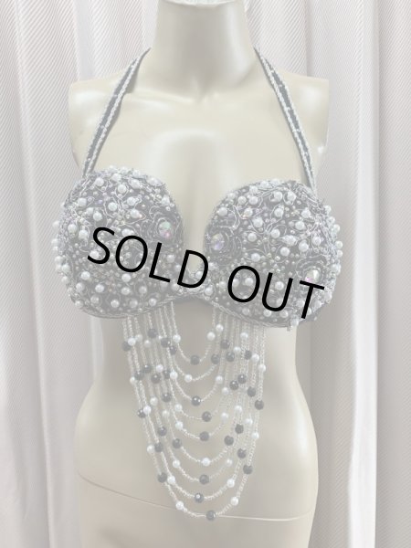 画像9: Hanine特注パワーネット生地バラディドレス (9)