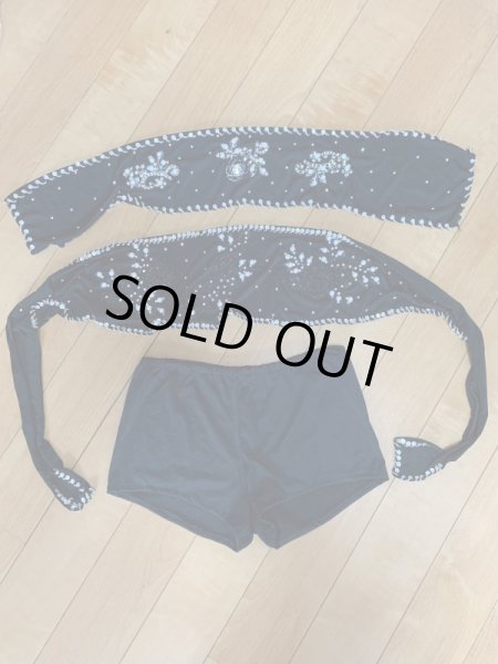 画像10: Hanine特注パワーネット生地バラディドレス (10)