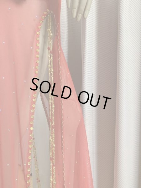 画像7: Hanine特注パワーネット生地バラディドレス (7)