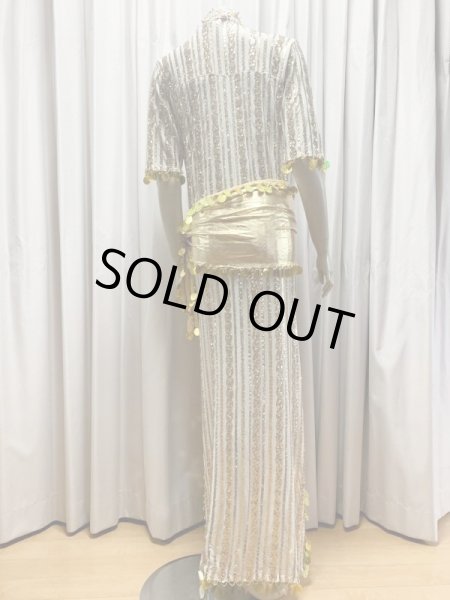 画像6: スパンコールスタンドカラーバラディドレス（4点セット） (6)