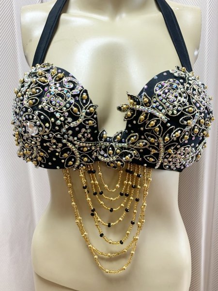 画像8: Hanine特注パワーネット生地バラディドレス (8)