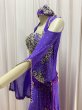 画像3: Hanine特注パワーネット生地バラディドレス (3)