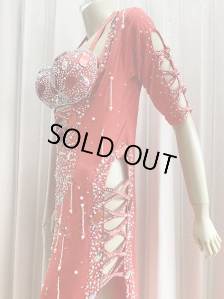 画像5: 訳あり価格　ラインストーンバラディドレス（インナーパンツ付き） (5)