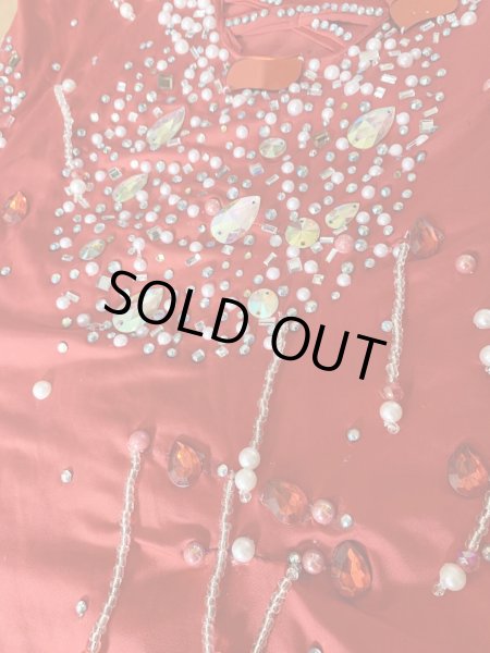 画像8: 訳あり価格　ラインストーンバラディドレス（インナーパンツ付き） (8)