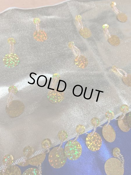 画像15: 白バラディ、スタンドカラーガラベーヤ(ヒップ＆ヘッドスカーフ付き) (15)