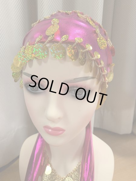 画像9: 白バラディ、スタンドカラーガラベーヤ(ヒップ＆ヘッドスカーフ付き) (9)