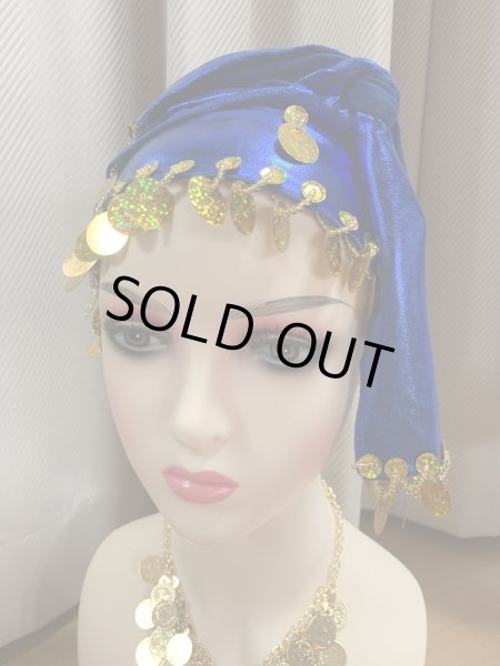 画像10: 白バラディ、スタンドカラーガラベーヤ(ヒップ＆ヘッドスカーフ付き) (10)