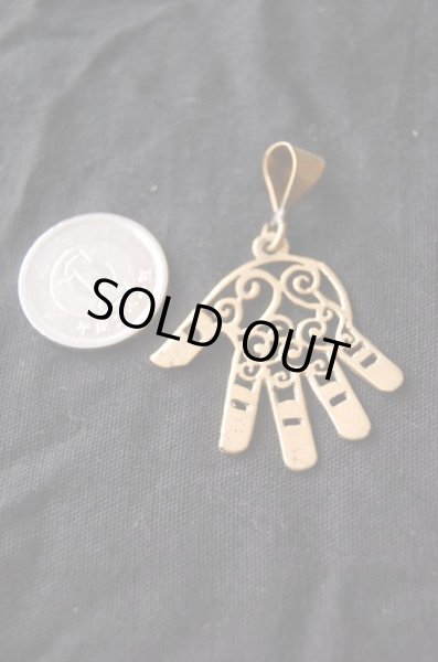 画像2: ファトマの手(ハムサ）ペンダントトップ（小） (2)