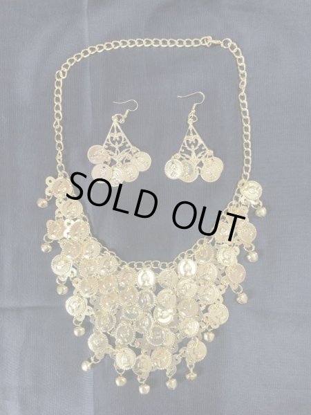 画像1: 初心者向けフォークロアネックレス＆ピアスセット※単品郵送OK (1)