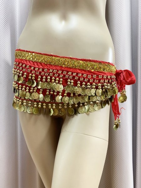 画像2: 頭に巻いてもOK！コインヒップスカーフ (2)