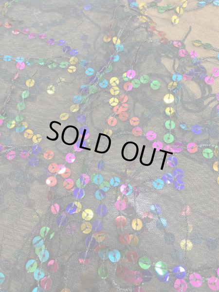 画像3: 頭に巻いてもOK！スパンコール付きトライアングルスカーフ (3)