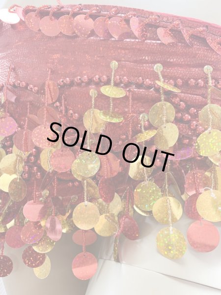 画像12: コインスパン＆フリンジ付きヒップスカーフ (12)