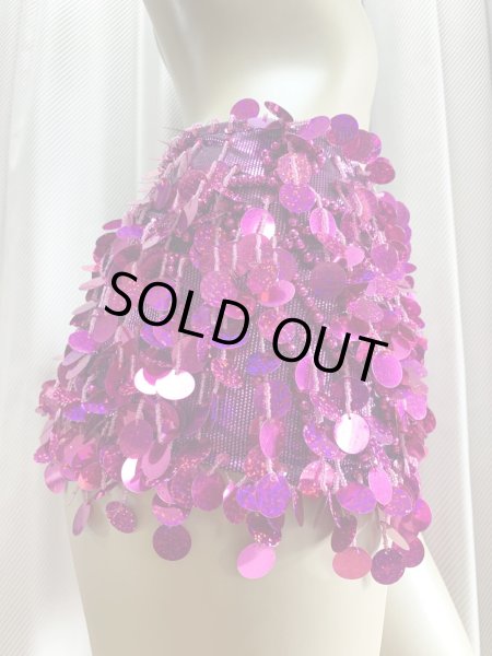 画像10: コインスパン＆フリンジ付きヒップスカーフ (10)