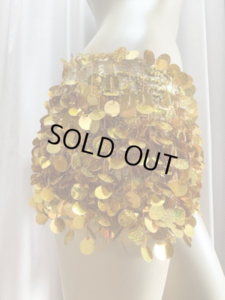 画像4: コインスパン＆フリンジ付きヒップスカーフ (4)