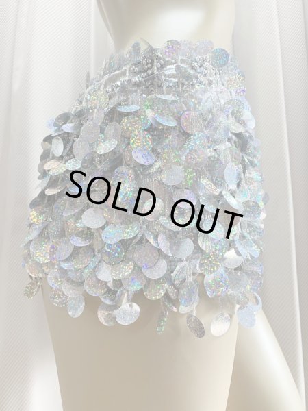 画像7: コインスパン＆フリンジ付きヒップスカーフ (7)