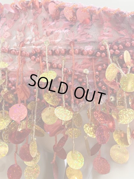 画像3: フリンジ付きレースヒップスカーフ (3)