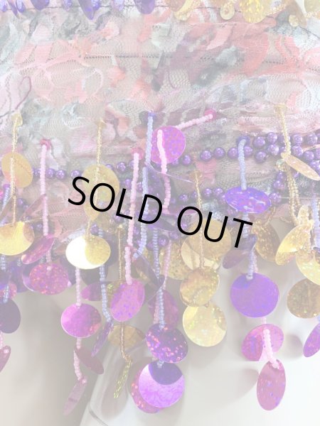 画像6: フリンジ付きレースヒップスカーフ (6)