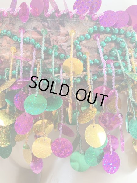 画像9: フリンジ付きレースヒップスカーフ (9)