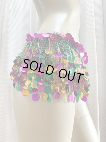 画像10: フリンジ付きレースヒップスカーフ (10)