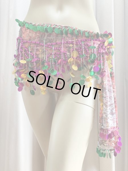 画像11: フリンジ付きレースヒップスカーフ (11)