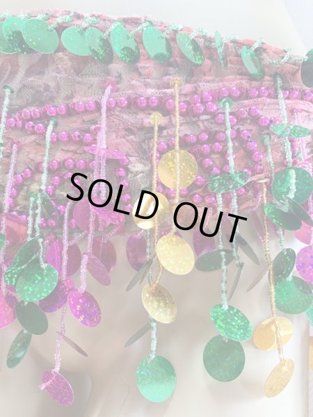 画像12: フリンジ付きレースヒップスカーフ (12)