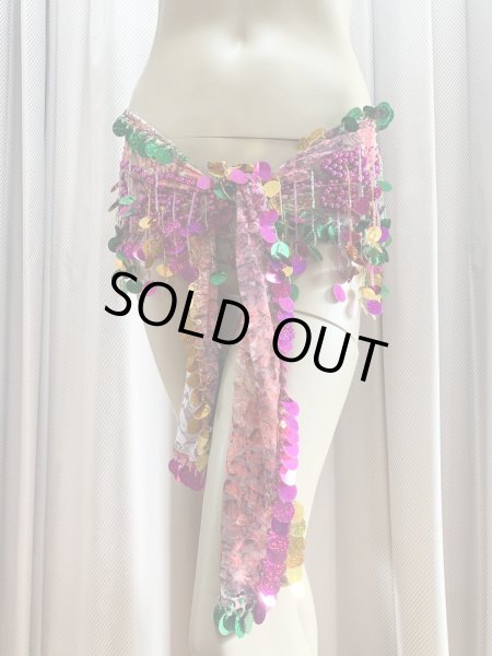 画像14: フリンジ付きレースヒップスカーフ (14)