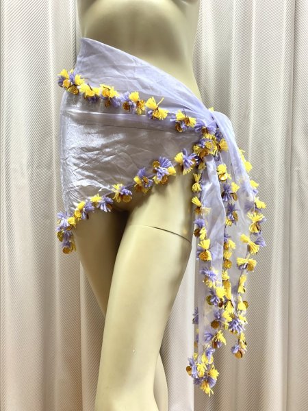 画像1: ポンポンヒップ＆ヘッドスカーフ (1)