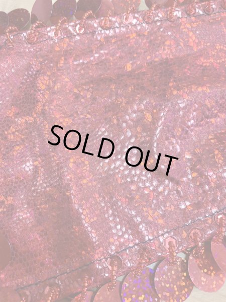 画像6: コインスパン&フリンジ付きヒップスカーフ (6)