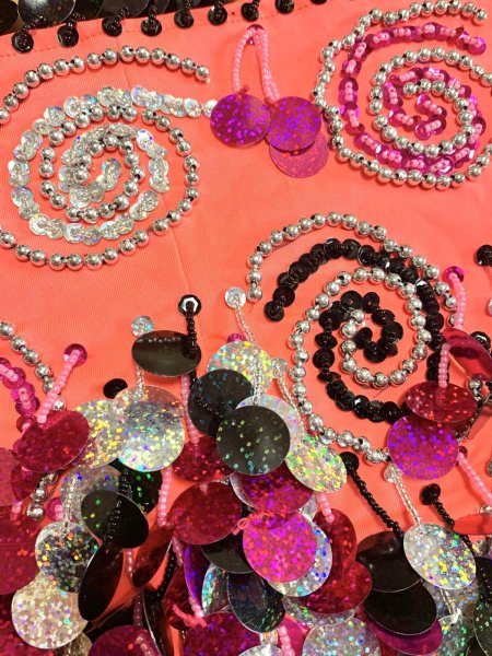 画像10: コインスパン&フリンジ付きヒップスカーフ (10)