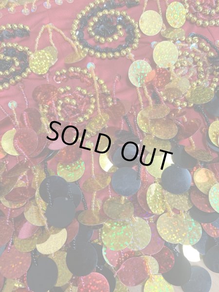 画像17: コインスパン&フリンジ付きヒップスカーフ (17)