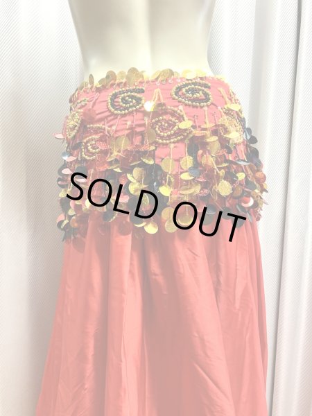 画像20: コインスパン&フリンジ付きヒップスカーフ (20)