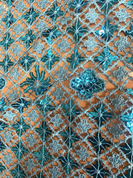 画像5: トライアングルスパンコールスカーフ（150cm×60cm) (5)