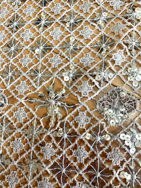 画像10: トライアングルスパンコールスカーフ（150cm×60cm) (10)