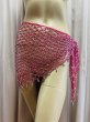 画像3: 編みネットトライアングルスカーフ (3)