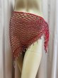 画像6: 編みネットトライアングルスカーフ (6)